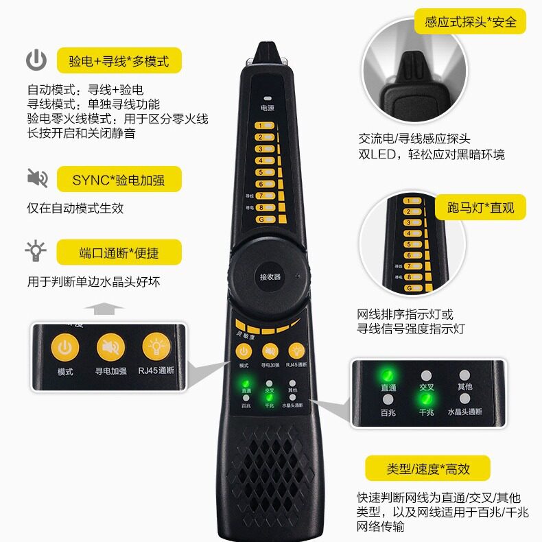 工程宝选配功能选配装置寻线对线验电三合一