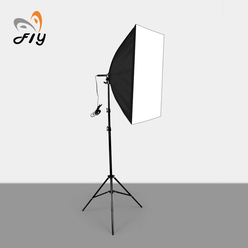 5070摄影单灯头柔光箱E27灯座摄影棚人像静物拍摄摄影柔光灯