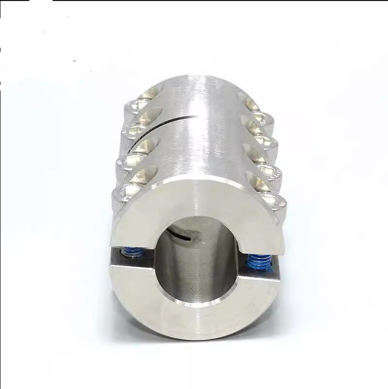不锈钢同向螺栓分离型两片分离式联轴器刚性夹持夹紧直筒连接器
