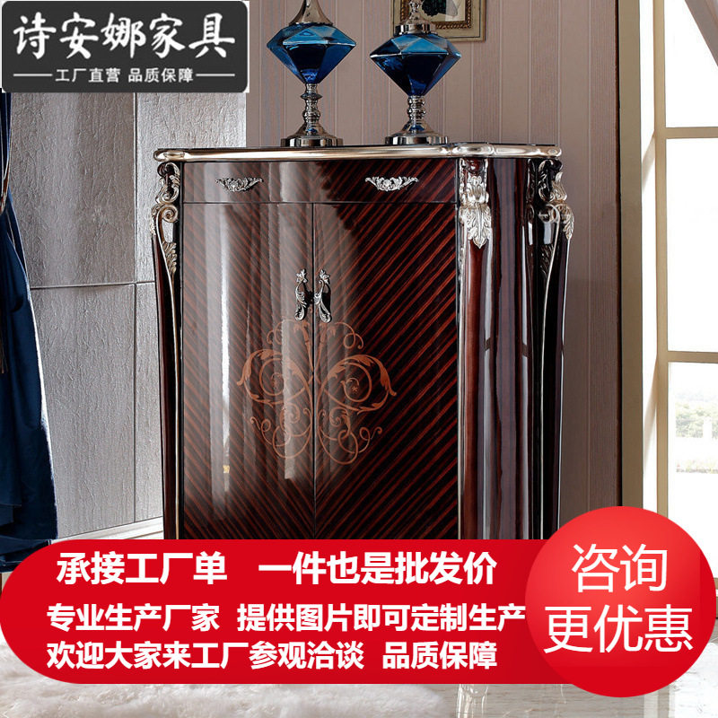 全实木轻奢新中式玄关鞋柜
