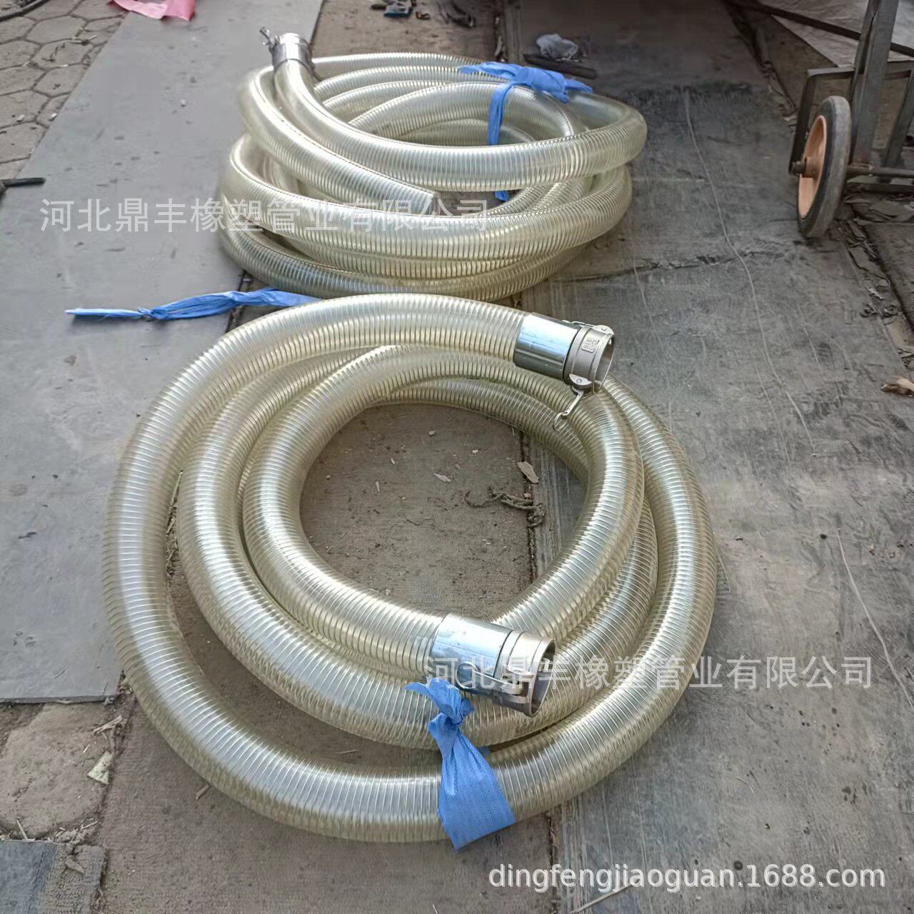 现货供应防静电钢丝胶管 油罐车透明吸油排油橡胶软管 船用输油管