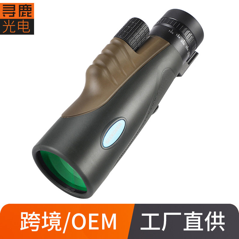跨境热销单筒变倍望远镜10-30X50高清高倍非红外微光夜视看演唱会