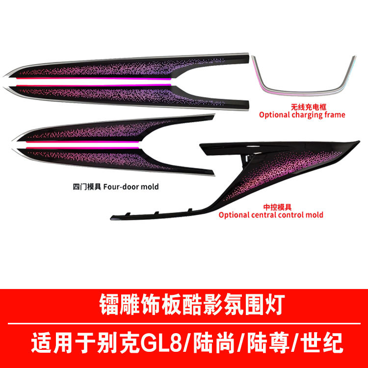 适用别克gl8车内氛围灯车载世纪陆尊陆尚653tLED汽车装饰灯