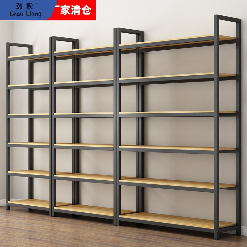 多层仓储货架办公家用书架书柜置物架鞋店鞋架超市便利店展示架