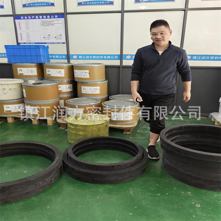 供应大规格聚四氟乙烯碳纤维环黑色耐磨大环四氟毛坯件