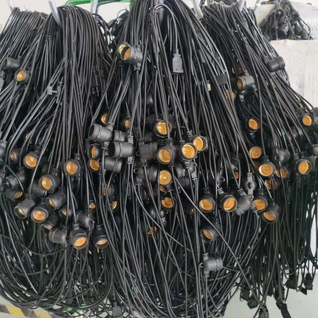 户外防水E26/E27养殖灯串电源线