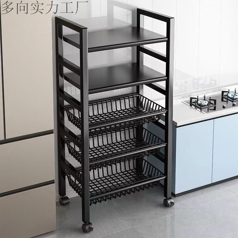 厨房菜篮子落地置物架多层储物蔬菜水果架子多功能放菜收纳架凌