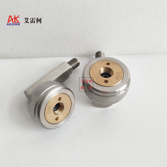 压力表校准台径向快速接头G1/4铜合金快接式转换头90°角活接头