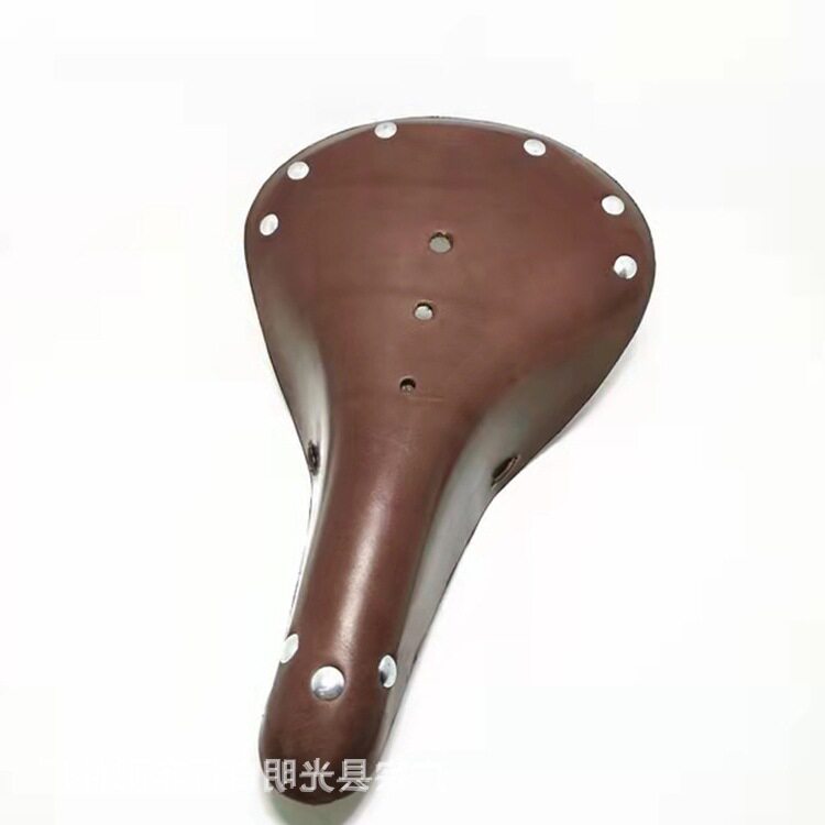厂家供应复古自行鞍座山地车坐垫真牛皮坐垫单车骑行装备