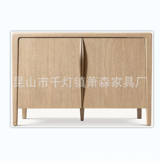 RH美式实木高端豪华别墅餐厅餐边柜储物柜收纳柜展示柜