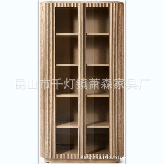 RH美式实木高端豪华餐边柜餐具柜储物柜展示柜高端豪华设计