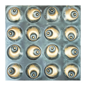 600x600mm 美式复古印象花纹3D个性吊顶天花板 墨黛金 PLM102