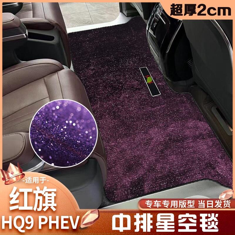 24款红旗HQ9二排专用脚垫星光