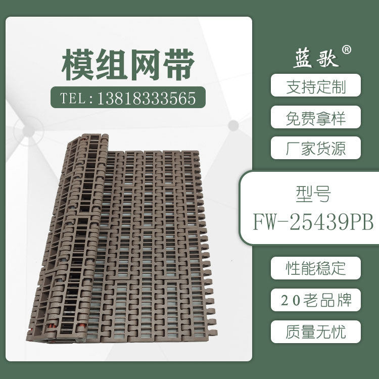 工厂直销塑料模组输送带耐温果蔬食品链板网带生鲜屠宰输送网链