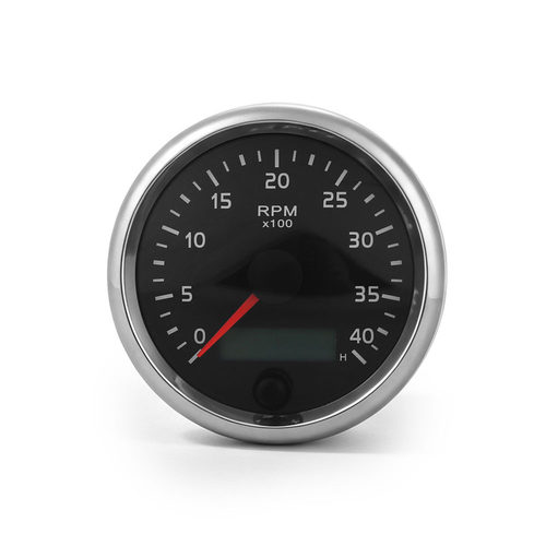 汽车改装85mm转速表 柴油发动机转速表 车船12/24V 4000RPM