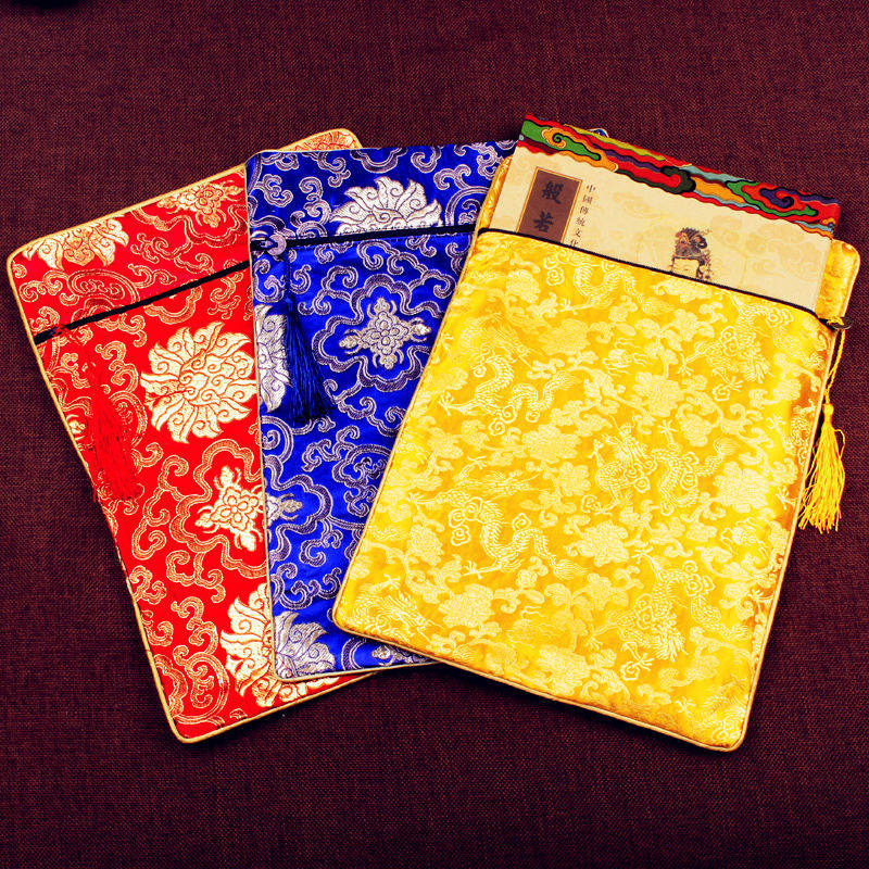 包经布包经袋抄经笔袋中国风龙纹古风经书袋收纳袋双层加厚锦缎包,文具电教/文化用品/商务用品,笔袋,淘宝优惠券,粉丝福利购,淘宝优惠卷