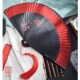 扇子折扇中国风红色舞蹈扇古风汉服旗袍走秀跳舞小竹新中式 折叠扇