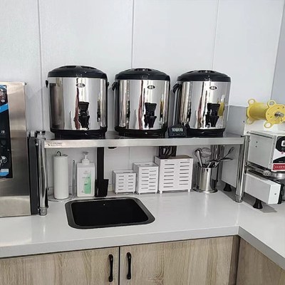 304厨房台面置物架微波炉烤箱不锈钢架家用调料置物架一层灶台架