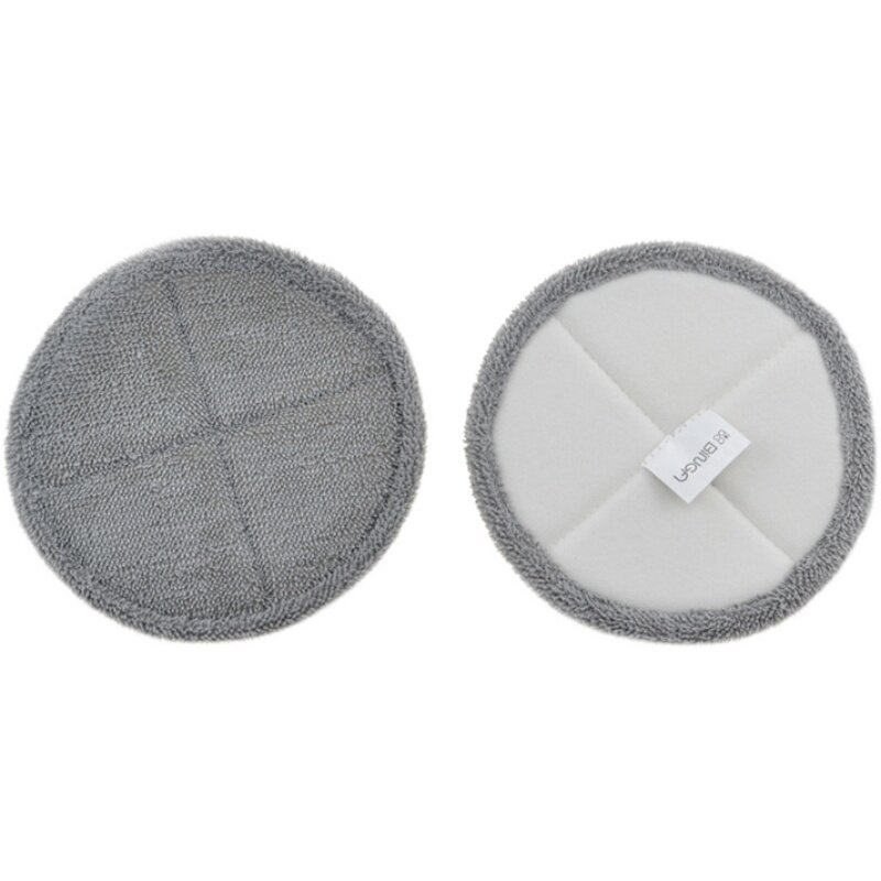 圆形双头旋转拖地机擦地通用型电动拖把抹布拖布替换布清洁垫