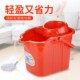 家用加厚手动挤水桶手压地拖桶拖地拖把桶塑料旋转拧水老式 墩布桶