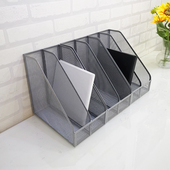 铁艺A4文件架办公桌面多层文件夹文件袋收纳层架6联学生组合书分