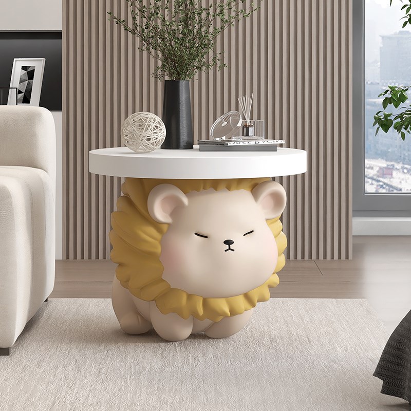 国潮醒狮客厅落地摆件大容量存钱罐电视柜托盘沙发旁茶几乔迁礼物