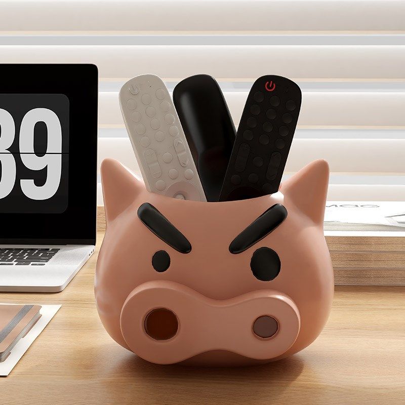 创意肥嘟嘟左卫门客厅茶几桌面放空调电视遥控器的笔筒玄关收纳盒,家居饰品,装饰摆件,淘宝优惠券,粉丝福利购,淘宝优惠卷