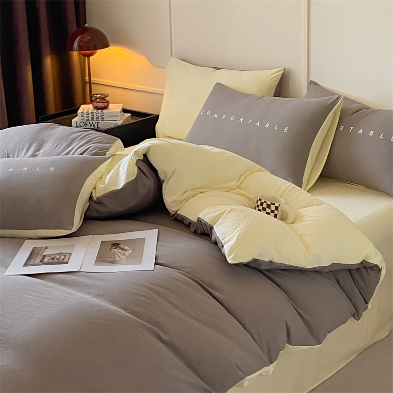 被子全套八件套水洗棉被褥一整套床上用品含被芯枕芯学生宿舍六件