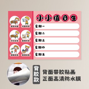 教室卫生角文化墙贴装饰布置幼儿园值日生表环创小学班级贴纸标语