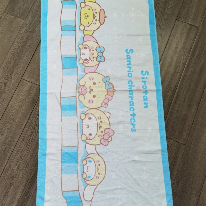 纯棉浴巾可爱卡通吸水薄款 小尺寸 成人洗澡大毛巾儿童浴巾 微瑕