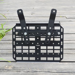 摩托车边箱支架战术边包拓展架侧边扩展油箱摩旅改装电动车挂载板