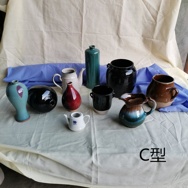 供应美术教具 美术用品 素描陶瓷器静物 陶罐10件装 快递包邮