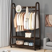 衣架落地家用卧室挂衣架网红放衣服架简易晾衣架衣帽架收纳置物架