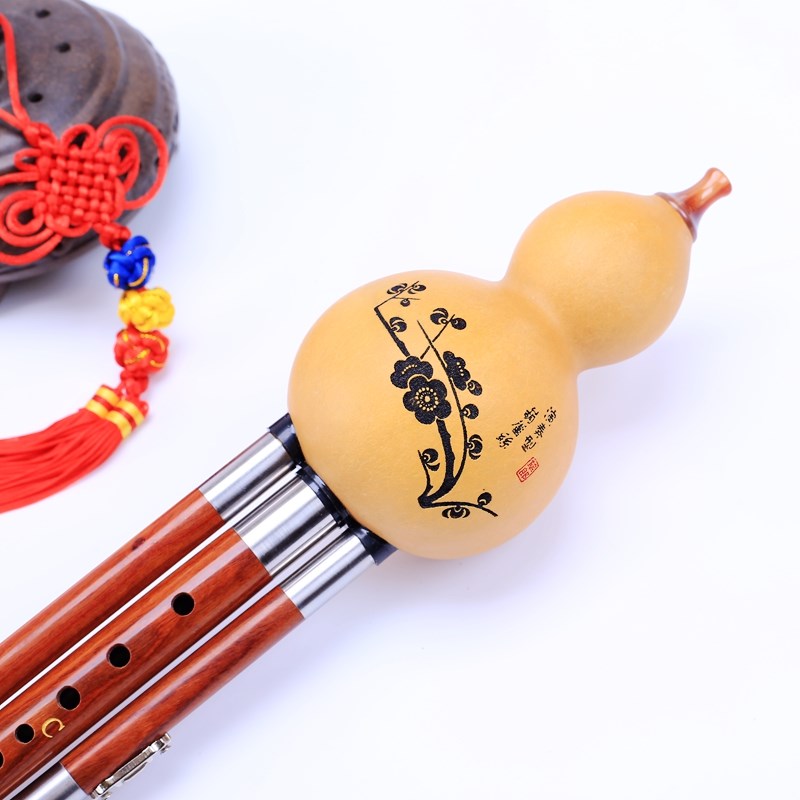 筚郎 专业定制 演奏型红檀木管葫芦丝 C调 降B调 D调 G调 F调