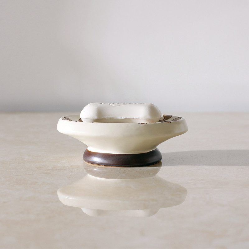 北欧仿古陶瓷肥皂盒轻奢酒店餐厅高档肥皂瓷皂托皂碟宫廷风香皂盒