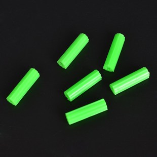 塑料膨胀管绿色6mm8mm涨塞M6M8墙塞胶塞胶栓自攻螺丝彭胀管
