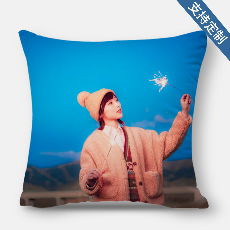 抱枕定制照片真人情侣一对双面diy枕头被子两用创意靠垫来图定做