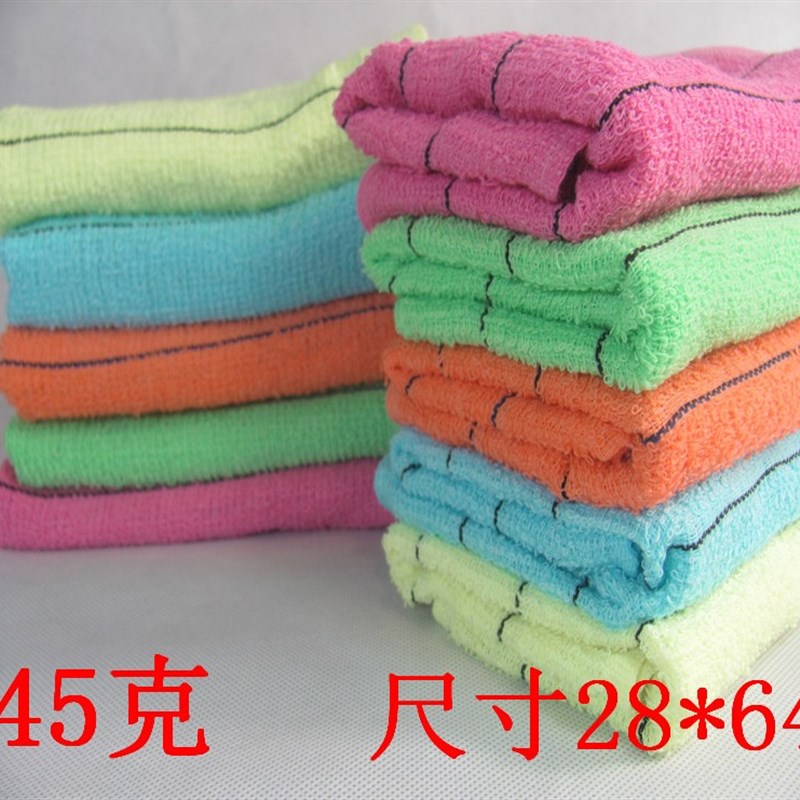 10条装彩条薄款抹布全纯棉吸水汗蒸一次性洗浴宾馆后厨擦桌面毛巾