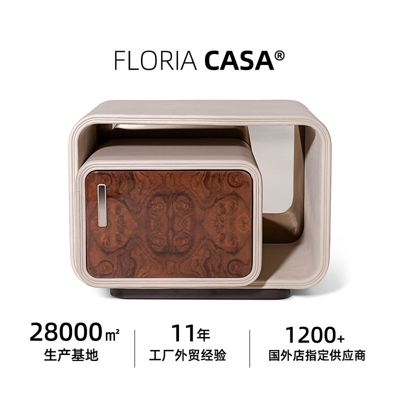 мебели 意式轻奢床头柜高档别墅家具furniture nightstand