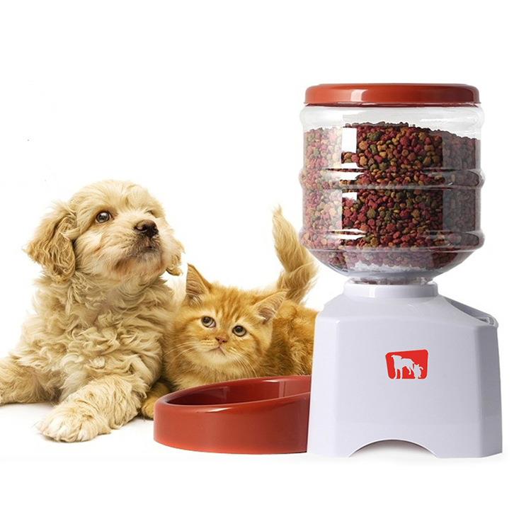 宠物自动喂食器猫狗犬5L可视可拆卸粮仓定时定量智能投食机喂食碗