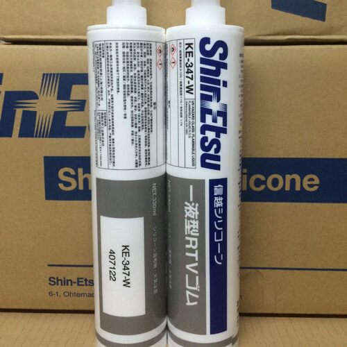日本信越KE-347-T/W/B电子RTV密封胶防潮绝缘披覆胶耐高温 330ml