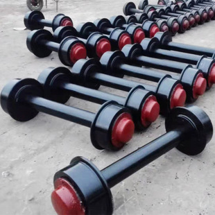 矿用矿车轮对 翻斗矿车轮对轨距600mm窑车轮 加厚铸钢固定式