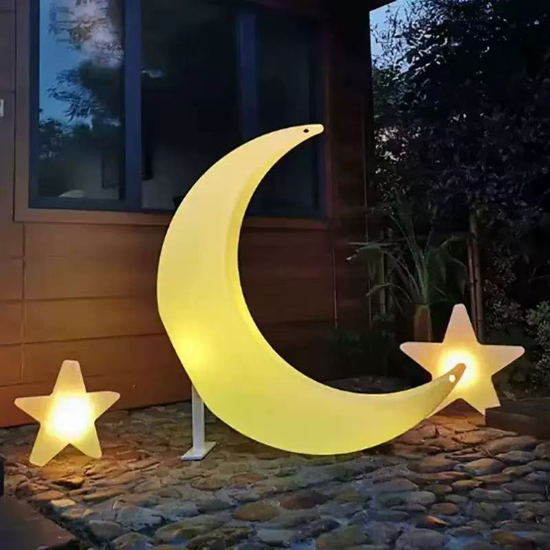 发光月亮灯庭院婚庆装饰