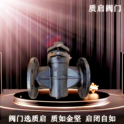 X43W-10管道启闭阀/铸铁法兰二通旋塞阀泉州质启二通旋塞阀DN100
