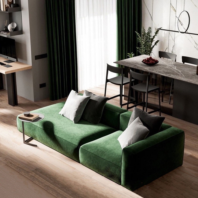 北欧轻奢创意造型科技布组合沙发现代简约设计师懒人贵妃沙发躺椅