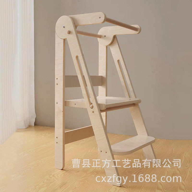 儿童木制垫脚增高凳学习塔宝宝洗手台阶防滑洗漱梯可折叠踏垫脚凳