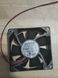 原装SERVO PUDC12U7R 8025 12V 0.34A 4W 8CM 双滚珠散热风扇