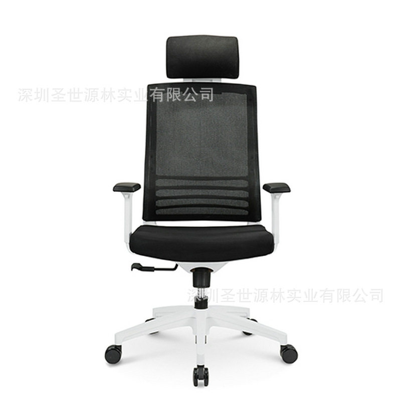 办公椅电脑椅子固定扶手弓形会议椅职员椅升降转椅家用透气网布椅