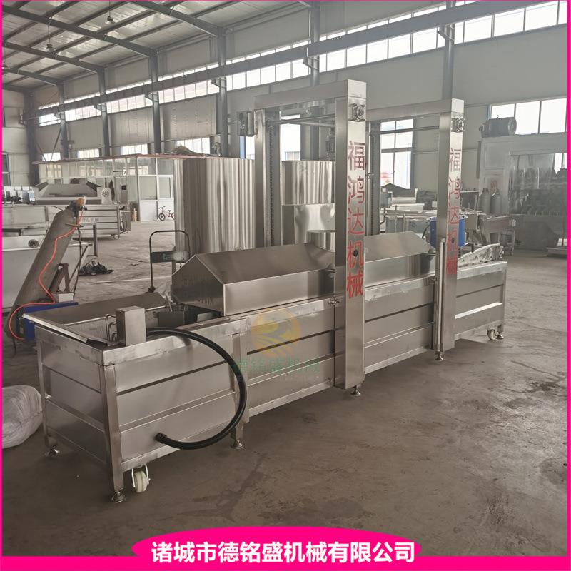 带横杠的炸脆皮流水线电薄脆油炸机36KW麻叶油炸锅