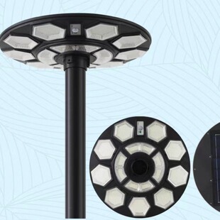 太阳能一休化路灯LED花园庭院灯人体感应超薄UFO太阳能飞蝶景观灯